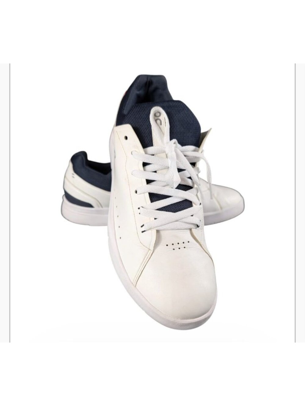 On cloud Men's White & Navy Sneakers Size US 14 EU 49 Swiss Engineering